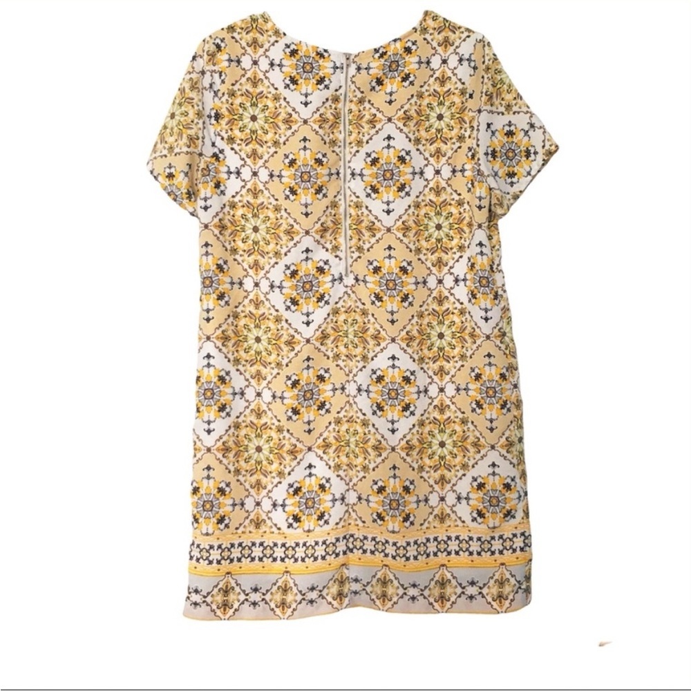 Lulus Dandy Lion Yellow Print Shift Dress